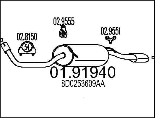 Rear Muffler 01.91940