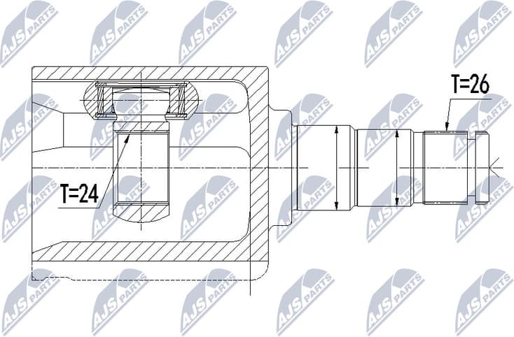 Joint Kit, drive shaft NPW-VV-093