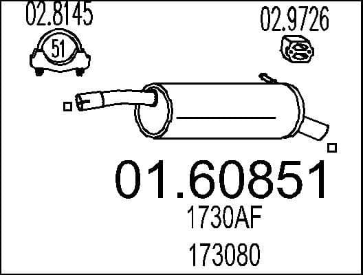 Rear Muffler 01.60851