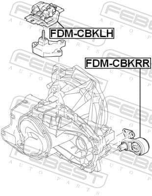 Mounting, engine FDM-CBKLH - image 2