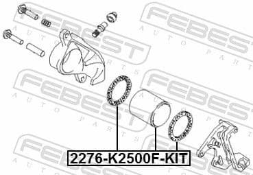 Repair Kit, brake caliper 2276-K2500F-KIT - image 2