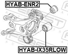 Mounting, control/trailing arm HYAB-IX35RLOW - image 2
