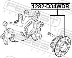 Wheel Hub 1282-D34WDR - image 2