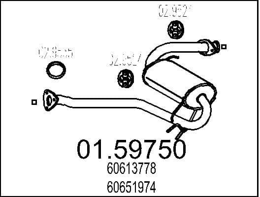 Centre Muffler 01.59750