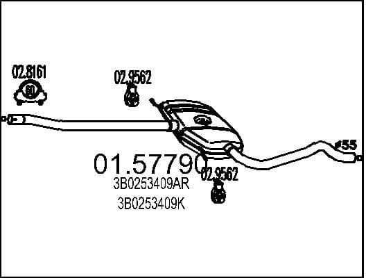 Centre Muffler 01.57790