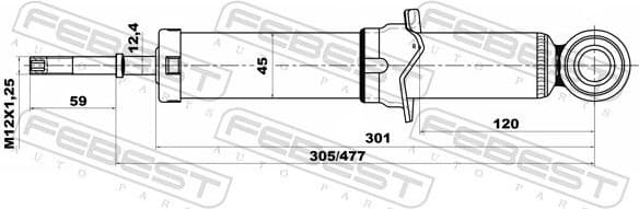 Shock Absorber 01658183R - image 2