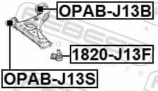 Mounting, control/trailing arm OPAB-J13B - image 2