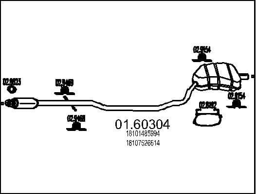 Rear Muffler 01.60304
