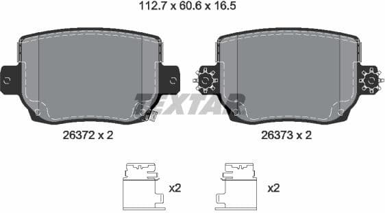 Brake Pad Set, disc brake Q+ 2637201
