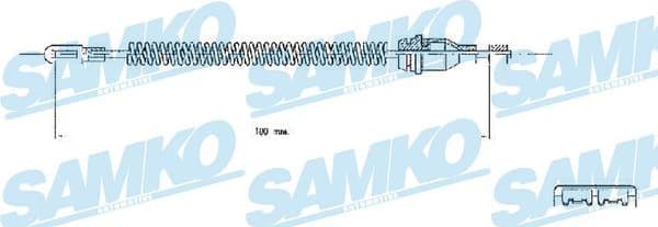 Cable Pull, parking brake C0543B