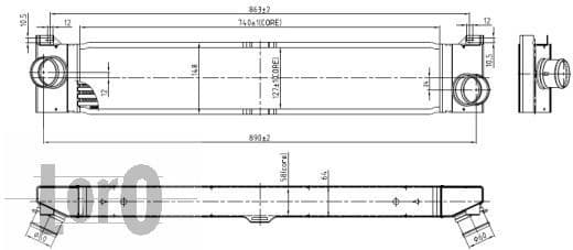 Charge Air Cooler LORO 016-018-0003 - image 2