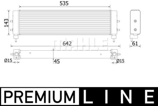 Oil Cooler, engine oil BEHR *** PREMIUM LINE *** CLC 94 000P