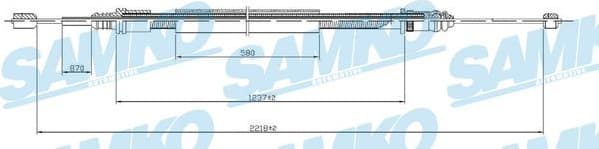 Cable Pull, parking brake C0704B