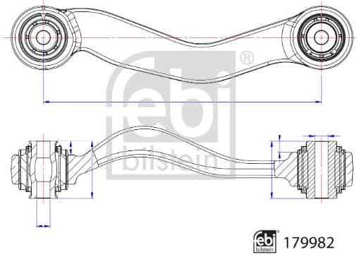 Control/Trailing Arm, wheel suspension 179982 - image 2