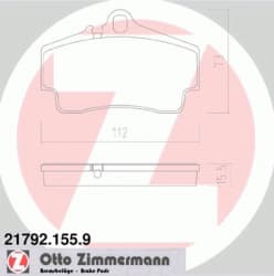 Brake Pad Set, disc brake pb:z 21792.155.9