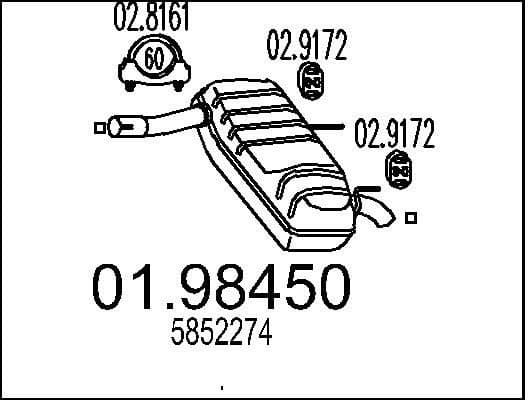 Rear Muffler 01.98450