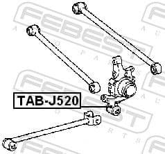 Mounting, control/trailing arm TAB-J520 - image 2