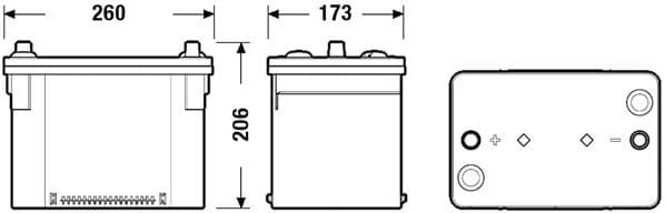 Starter Battery AGM EK508 - image 2