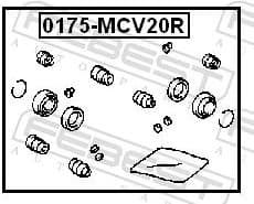 Repair Kit, brake caliper 0175-MCV20R - image 2