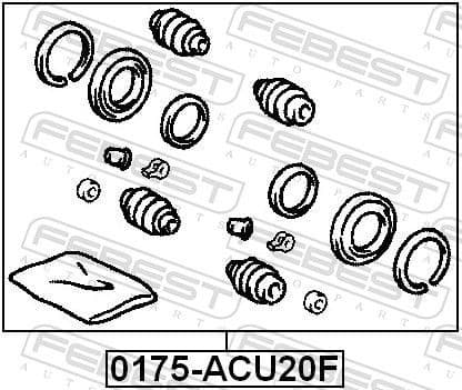 Repair Kit, brake caliper 0175-ACU20F - image 2