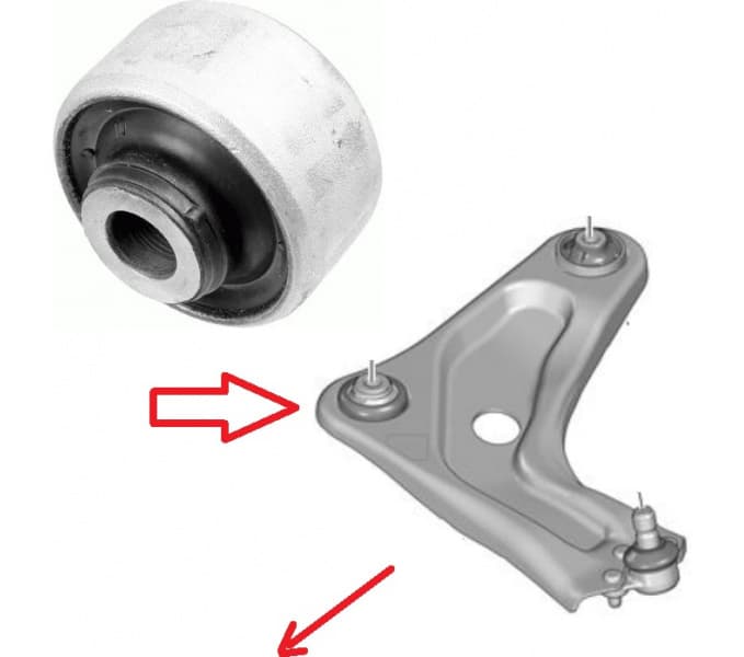 Silentblock front axle 35350 01