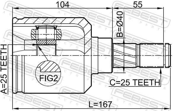 Joint Kit, drive shaft 0211-P10 - image 2