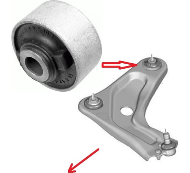 Silentblock front axle 35349 01