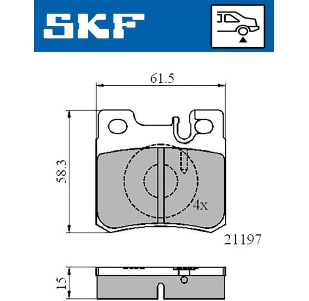 Brake Pad Set, disc brake VKBP90373