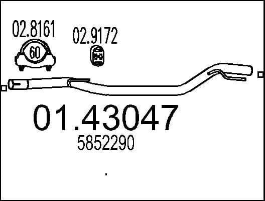 Exhaust Pipe 01.43047