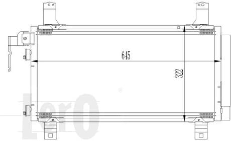 Condenser, air conditioning LORO 030-016-0007 - image 2