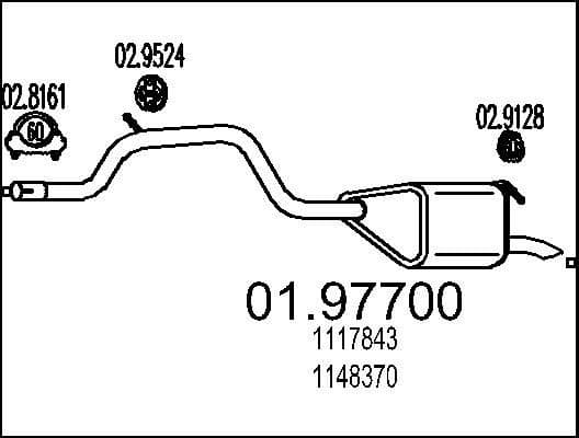 Rear Muffler 01.97700