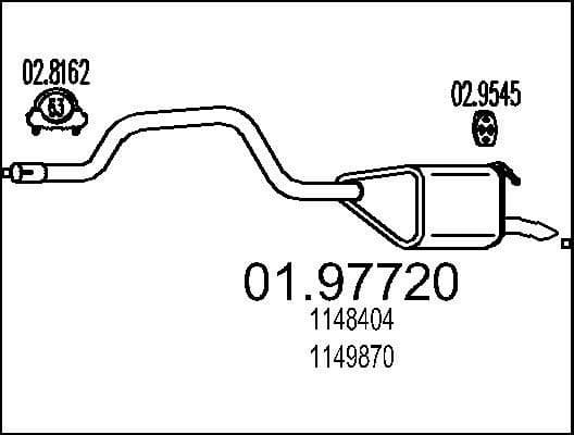 Rear Muffler 01.97720