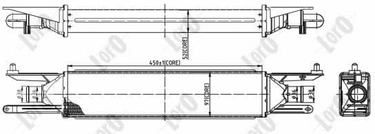 Charge Air Cooler LORO 016-018-0010 - image 2