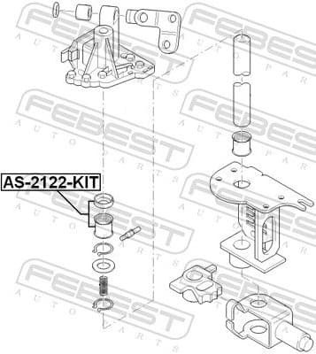 Repair Kit, gear shift lever AS-2122-KIT - image 2