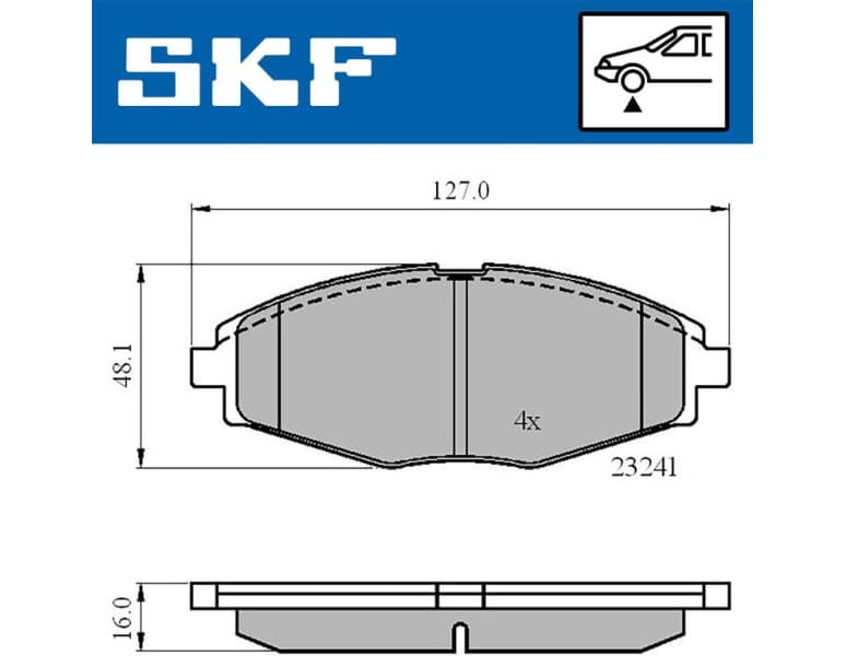Brake Pad Set, disc brake VKBP80532