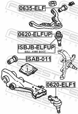 Ball Joint 0620-ELFUP - image 2