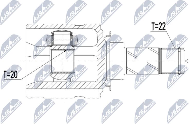 Joint Kit, drive shaft NPW-PL-051