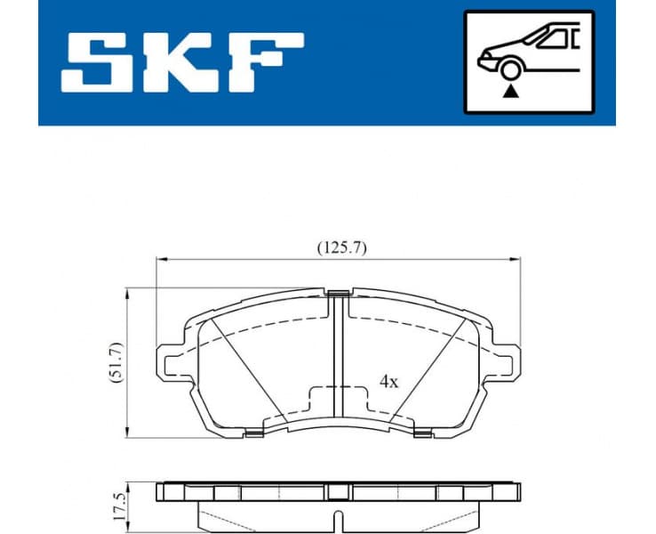 Brake Pad Set, disc brake VKBP80574