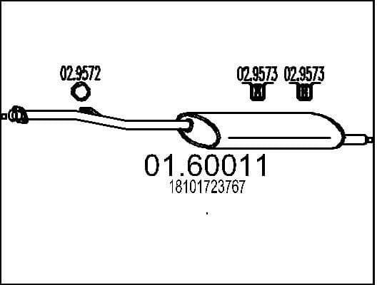 Rear Muffler 01.60011