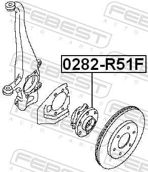 Wheel Hub 0282-R51F - image 2