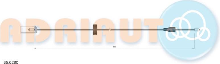 Cable Pull, parking brake 35.0280