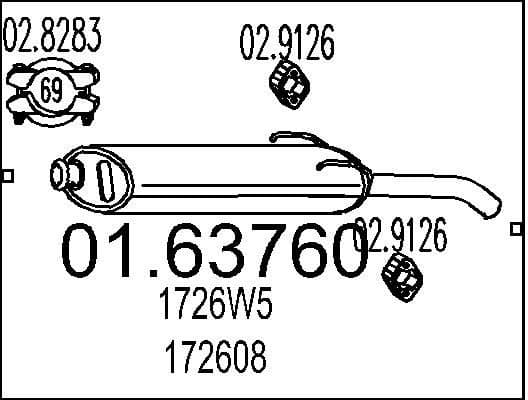 Rear Muffler 01.63760