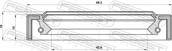 Shaft Seal, transfer case 95IAS-44691010X - image 2