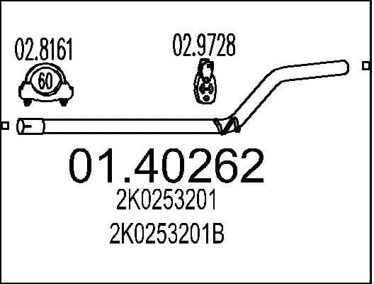 Exhaust Pipe 01.40262