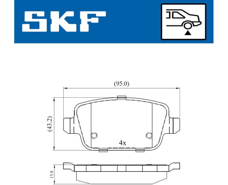 Brake Pad Set, disc brake VKBP90498