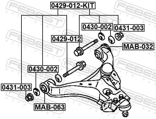 Camber Correction Screw Set 0429-012-KIT - image 2