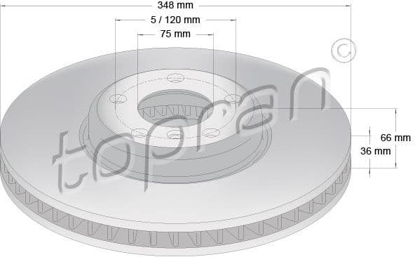 Brake Disc COATED 502 239