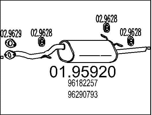 Rear Muffler 01.95920
