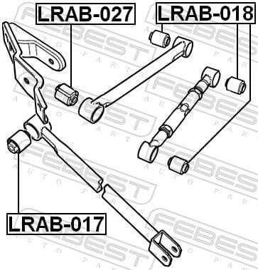 Mounting, control/trailing arm LRAB-027