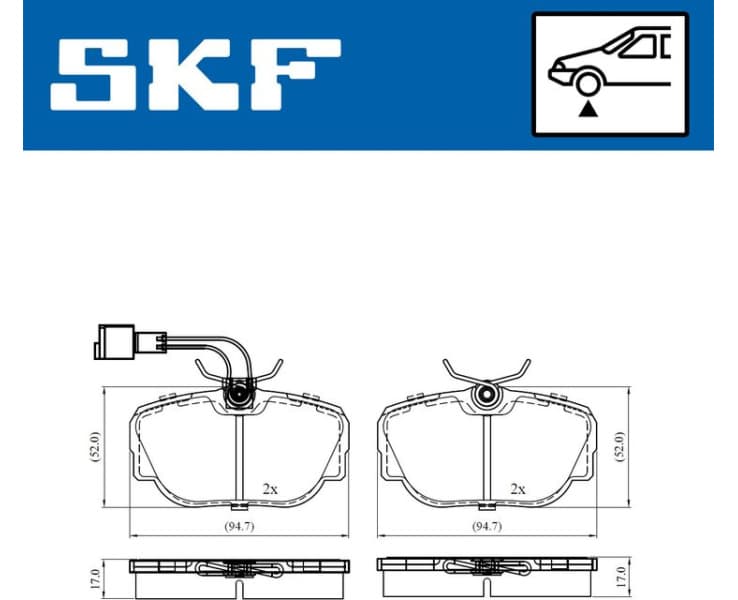 Brake Pad Set, disc brake VKBP80480E